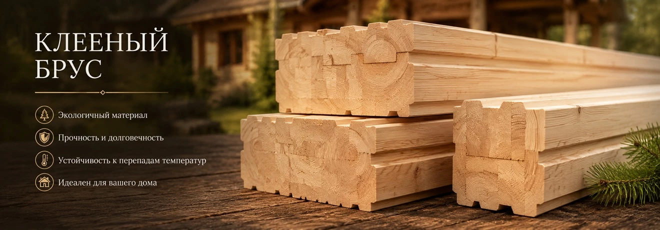 Всё о клееном брусе